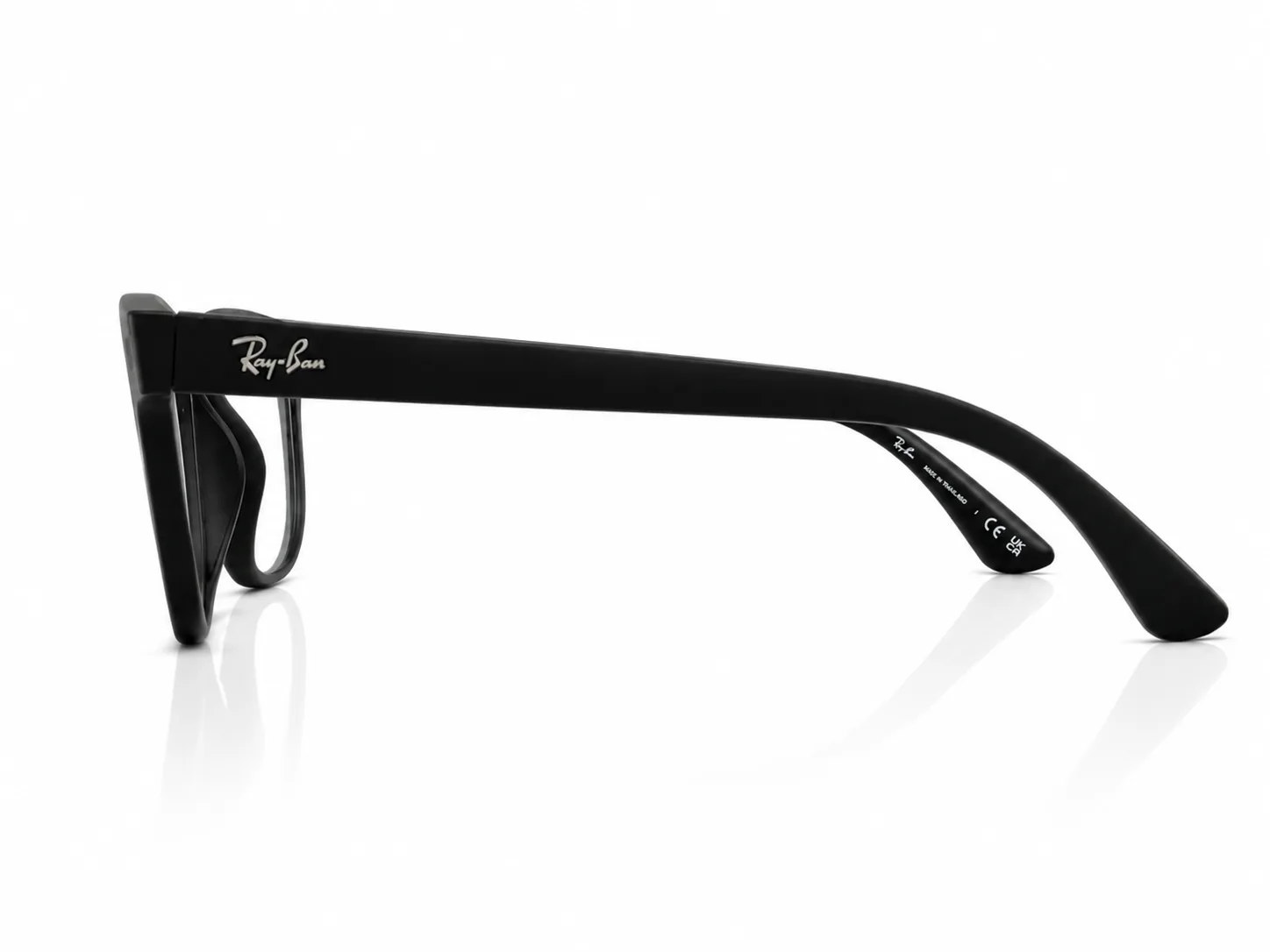 Armazón Ray Ban RB7253L, color negro mate · vista 4