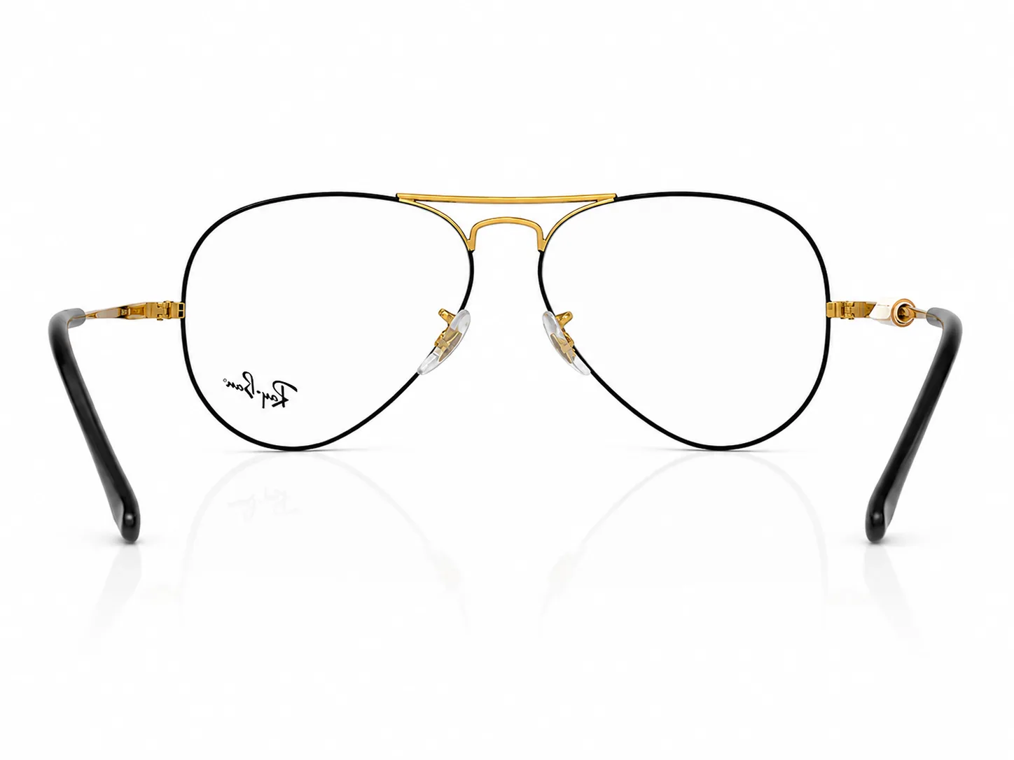 Armazón Ray Ban RB6489 AVIATOR METAL II, color negro · vista 5
