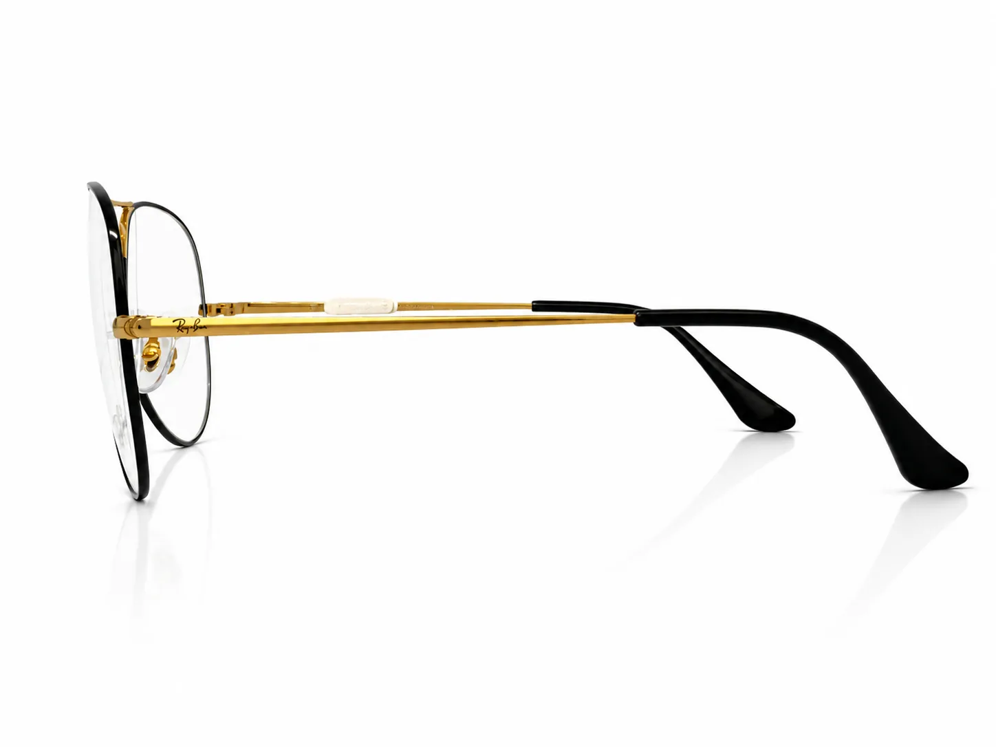 Armazón Ray Ban RB6489 AVIATOR METAL II, color negro · vista 4