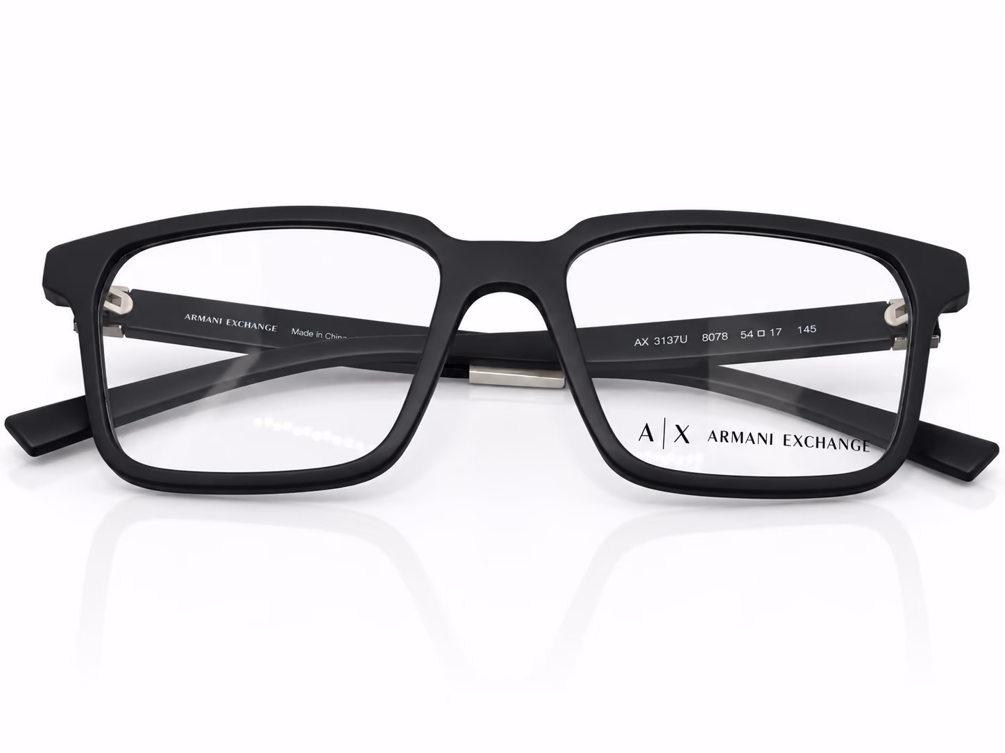 Armazón Armani Exchange AX3137U, color negro mate · vista 7