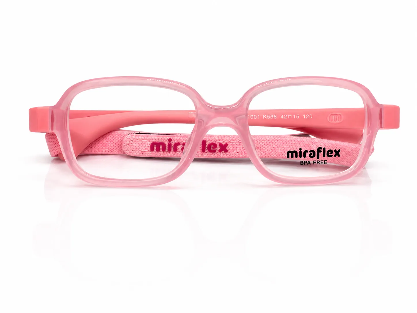 Armazón Miraflex MF4001 rosa opaco brillante, color rosa · vista 6