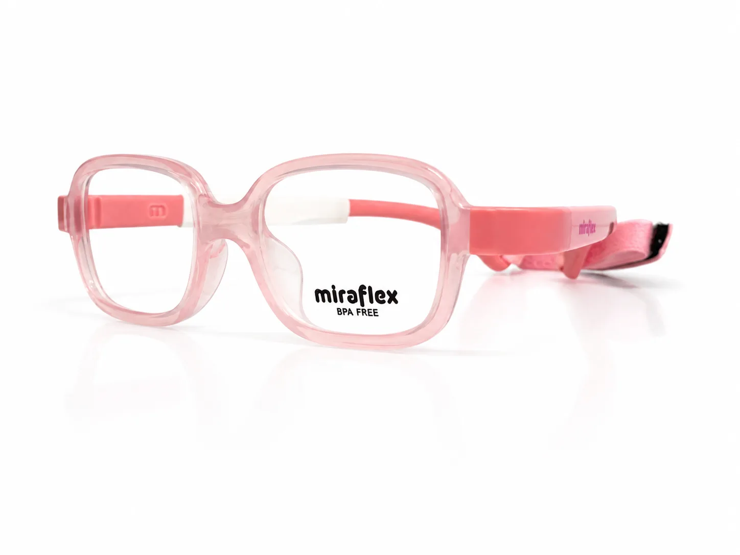 Armazón Miraflex MF4001 rosa opaco brillante, color rosa · vista 3