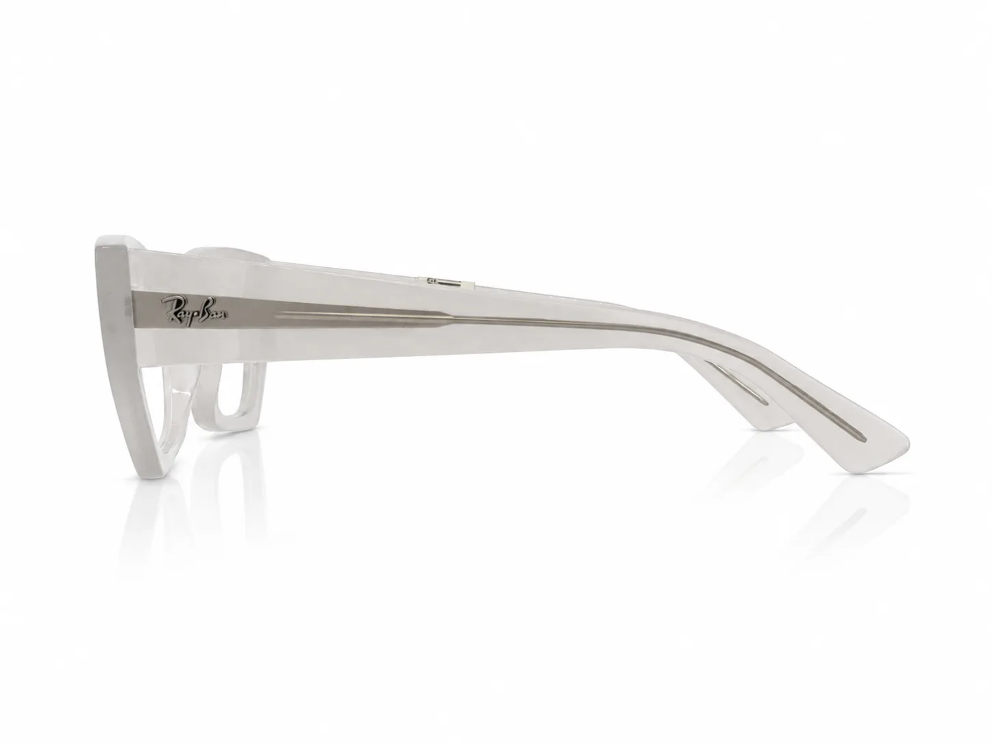 Armazón Ray Ban RB7330 ZENA, color blanco · vista 4