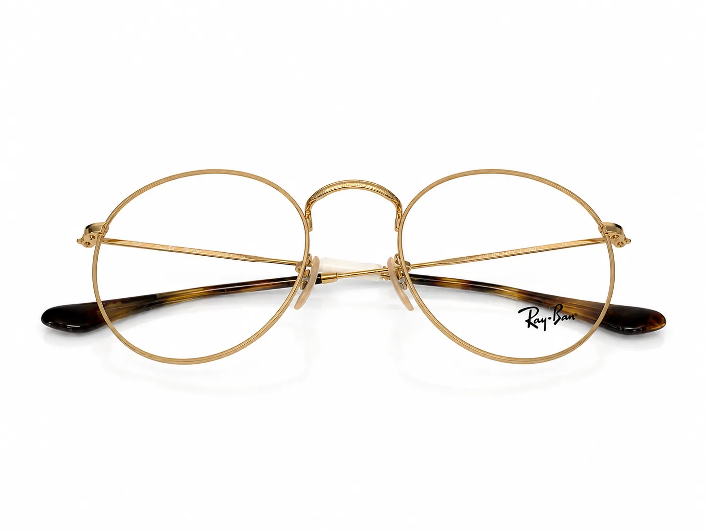 Armazón Ray Ban RB3447V ROUND METAL, color dorado · vista 6