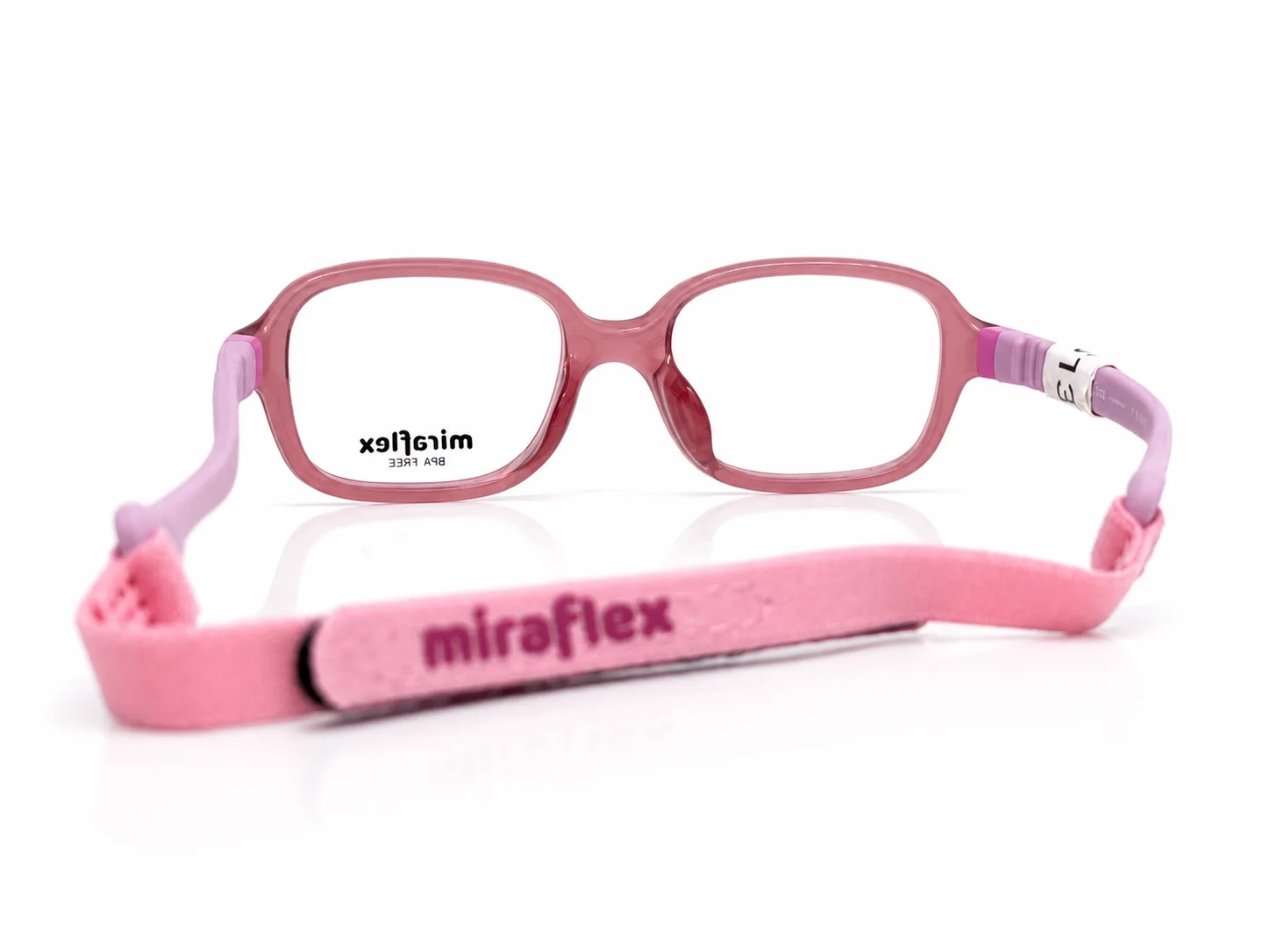 Armazón Miraflex MF4026 rosa traslucido 46, color rosa · vista 6