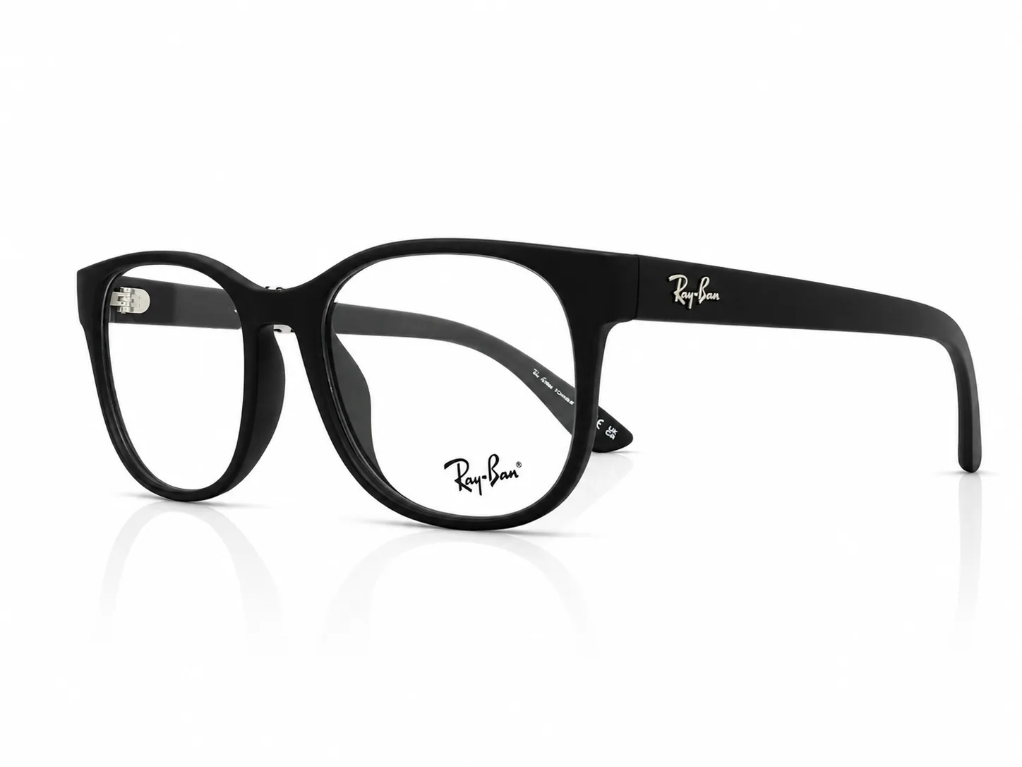 Armazón Ray Ban RB7253L, color negro mate · vista 3