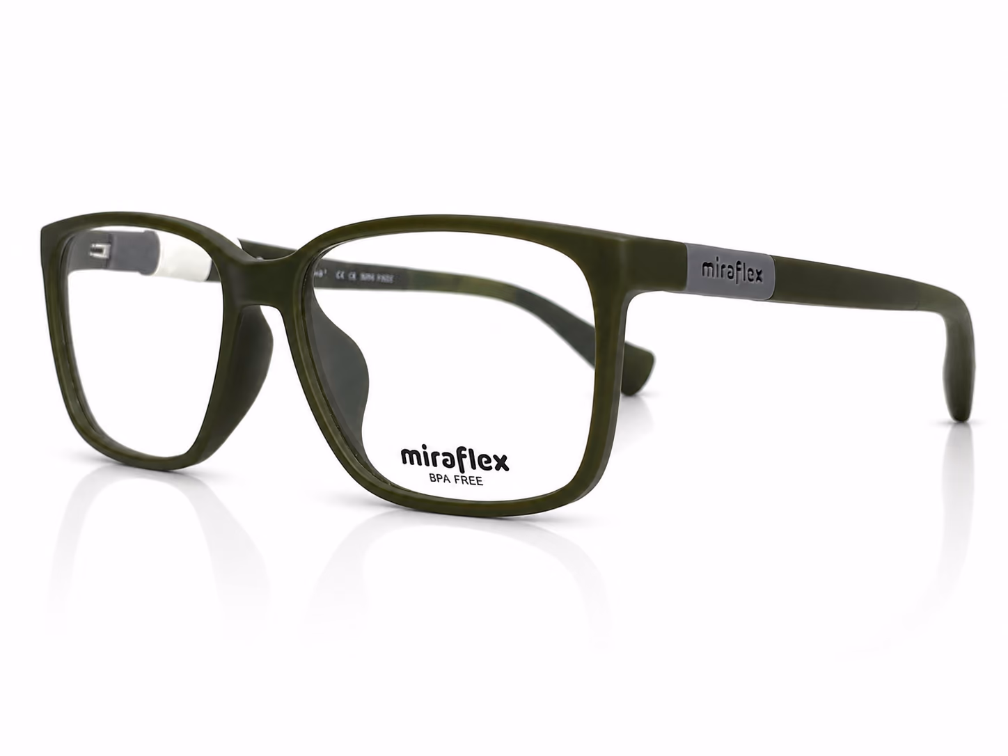 Armazón Miraflex MF4016, color verde · vista 2