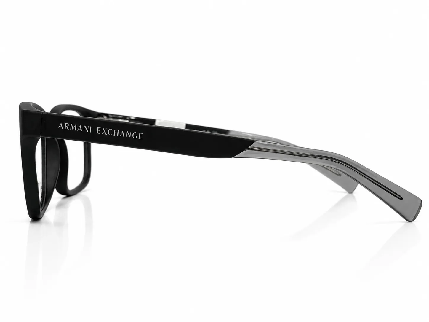 Armazón Armani Exchange AX3029, color negro mate · vista 4