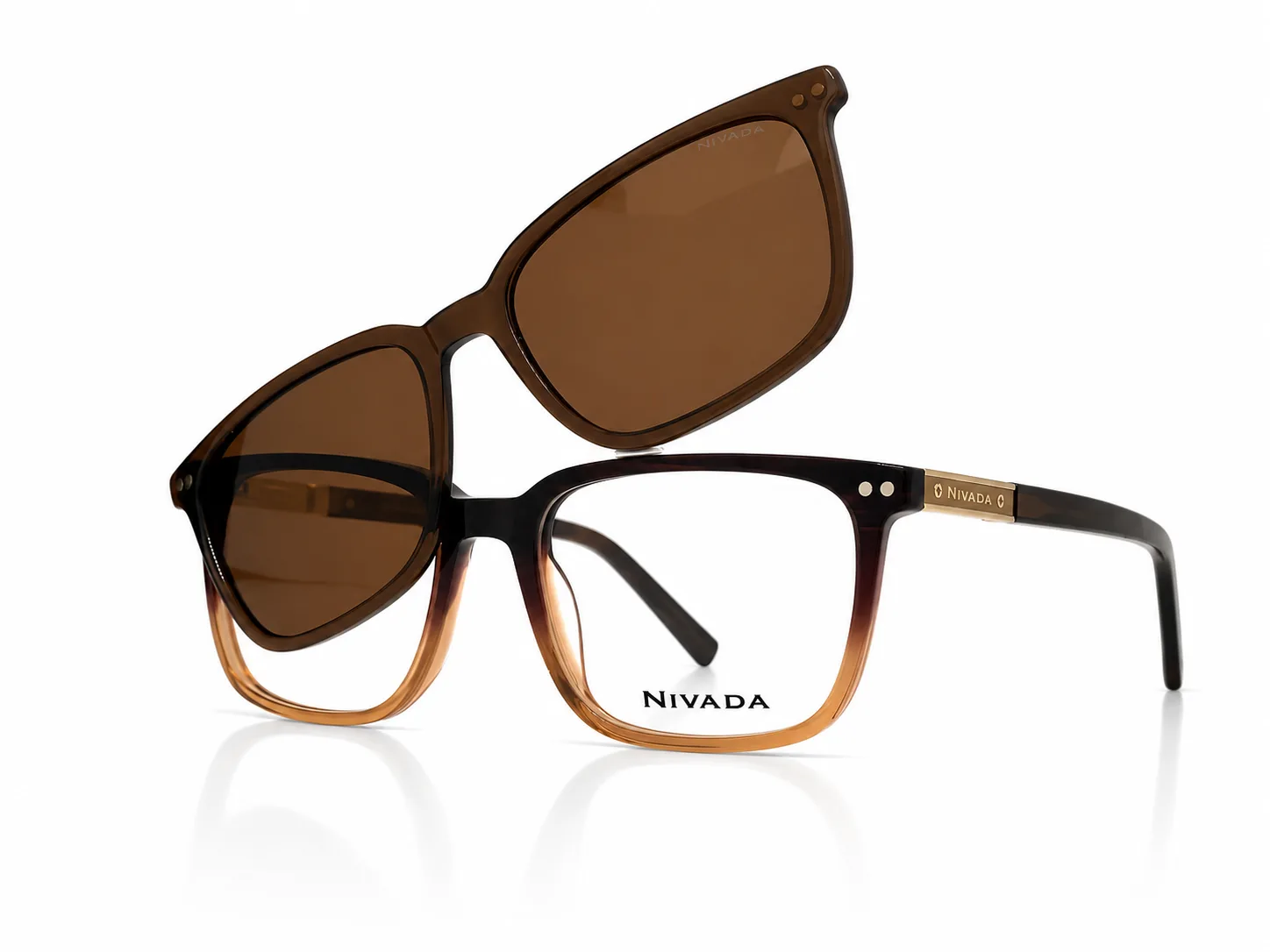 Armazón NIVADA POLARIZED VNVX216C, color cafe · vista 3