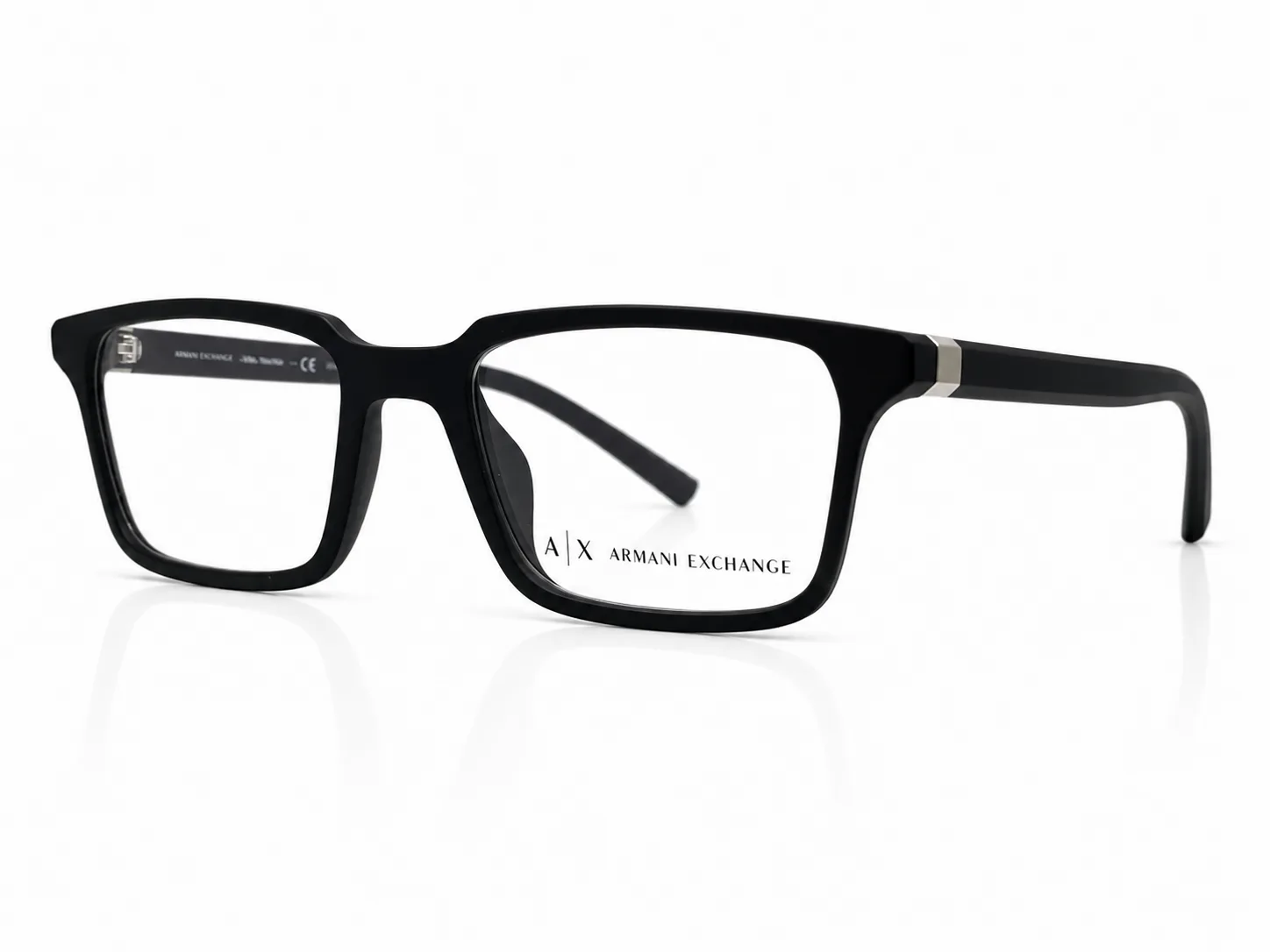 Armazón Armani Exchange AX3137U, color negro mate · vista 2