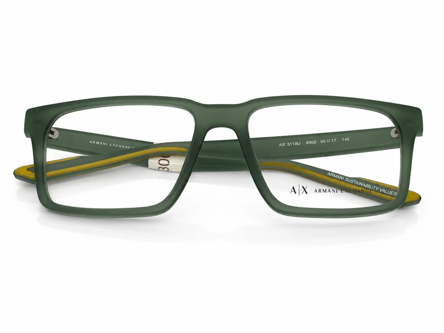 Armazón Armani Exchange AX3118U, color verde · vista 5
