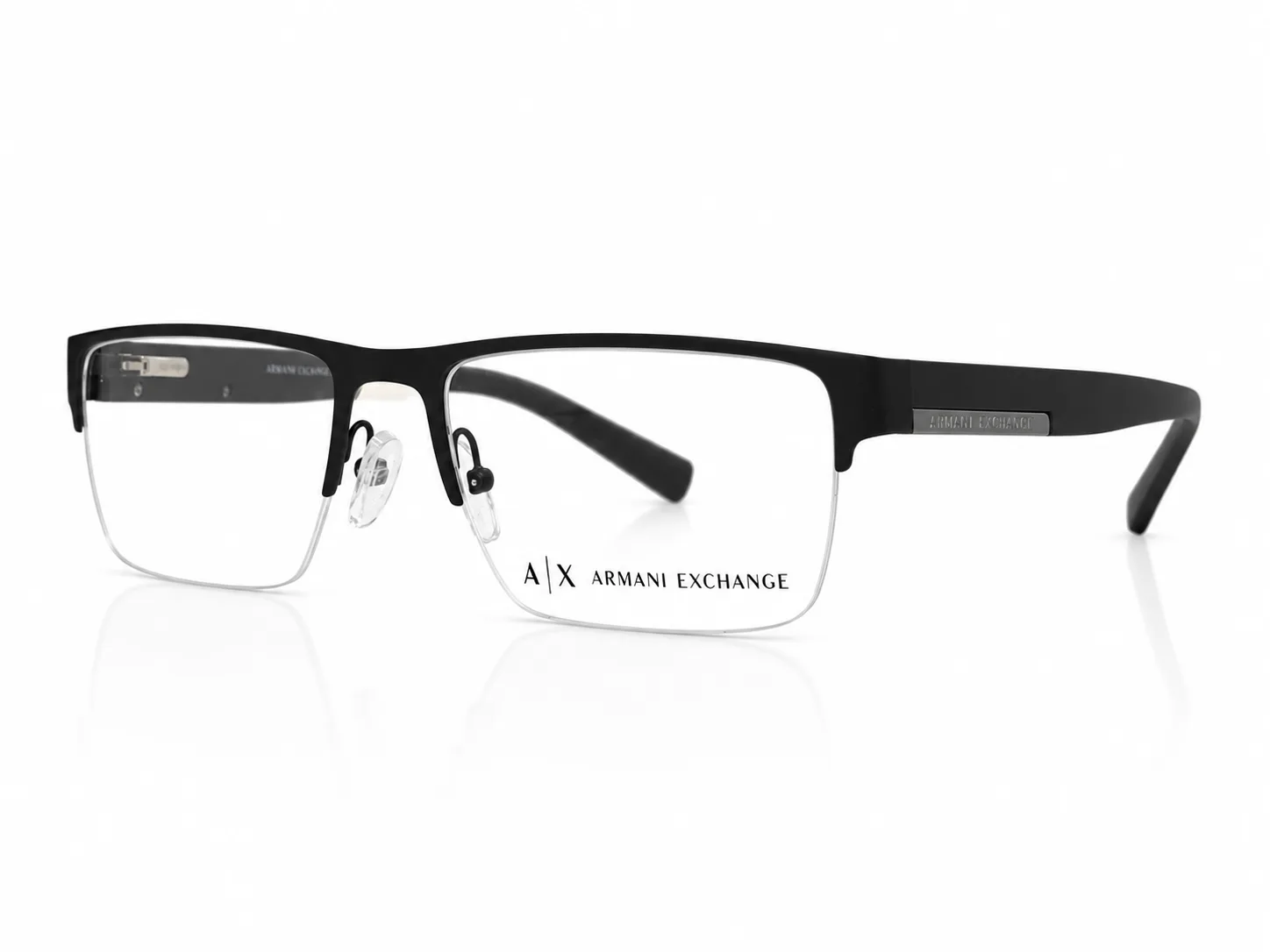 Armazón Armani Exchange AX1018 negro mate, color negro mate · vista 3