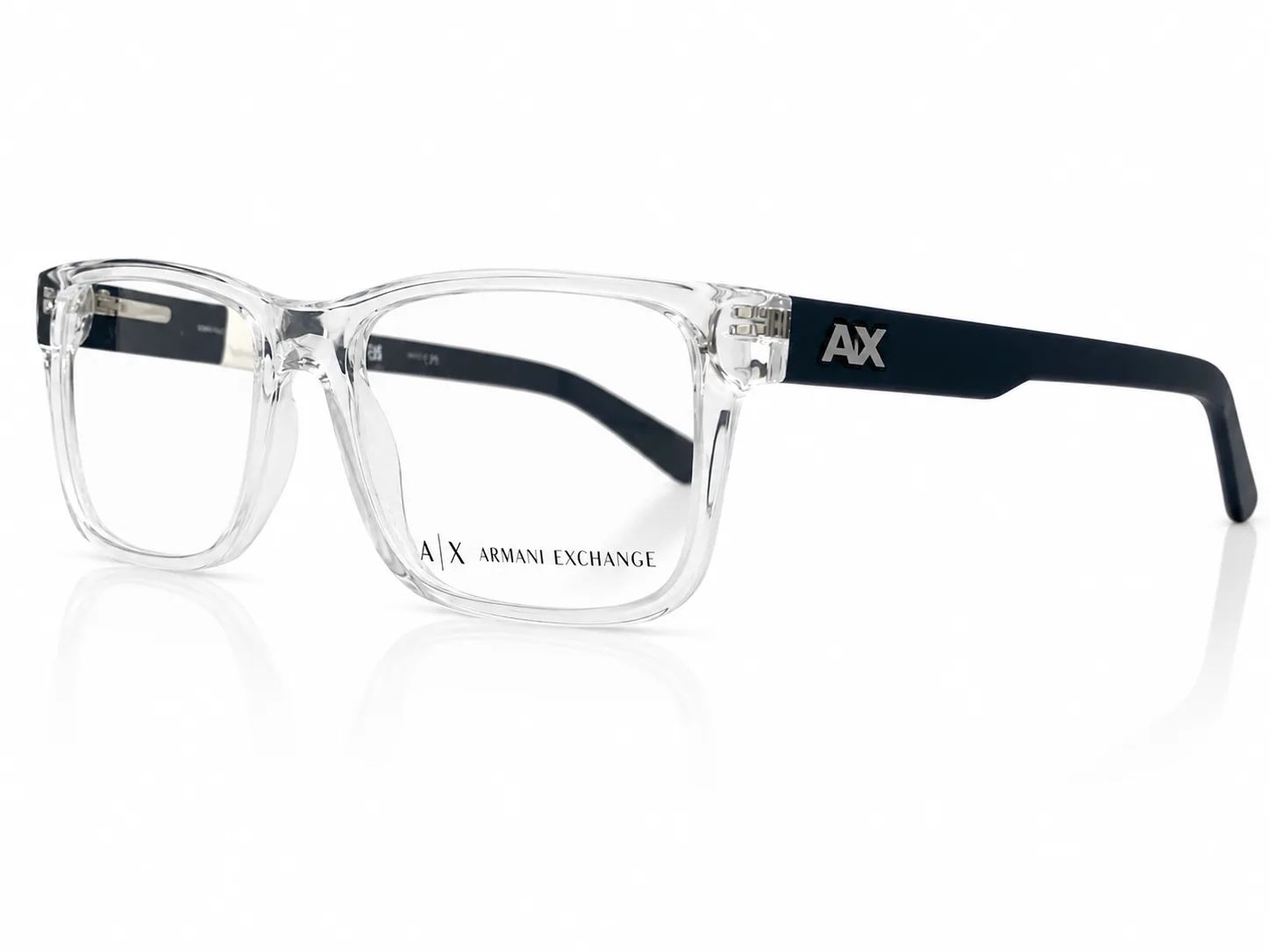 Armazón Armani Exchange AX3016 transparente, color transparente · vista 3