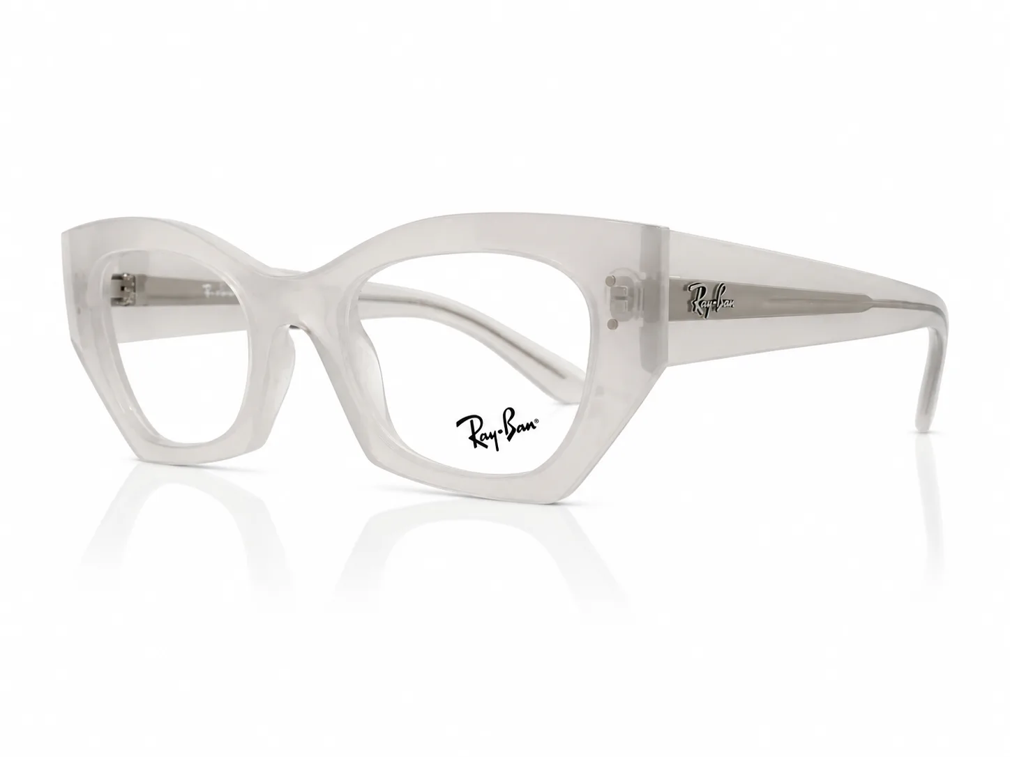 Armazón Ray Ban RB7330 ZENA, color blanco · vista 3