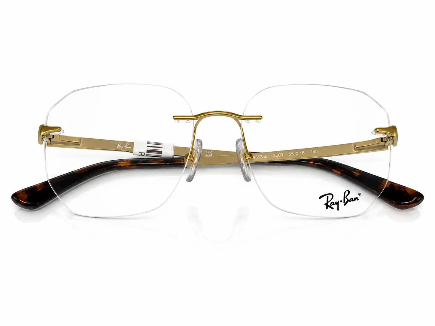 Armazón Ray Ban RB6535L, color dorado · vista 6