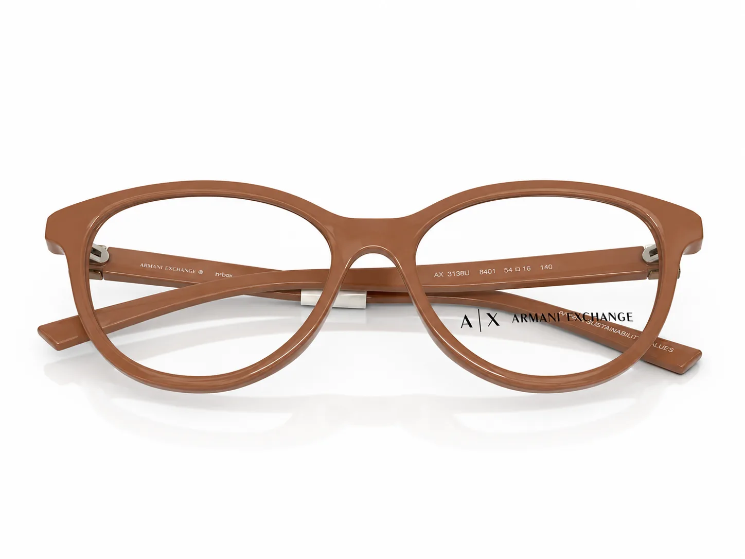 Armazón Armani Exchange AX3138U, color beige · vista 6