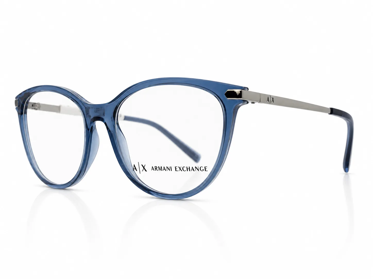 Armazón Armani Exchange AX3078, color azul · vista 3