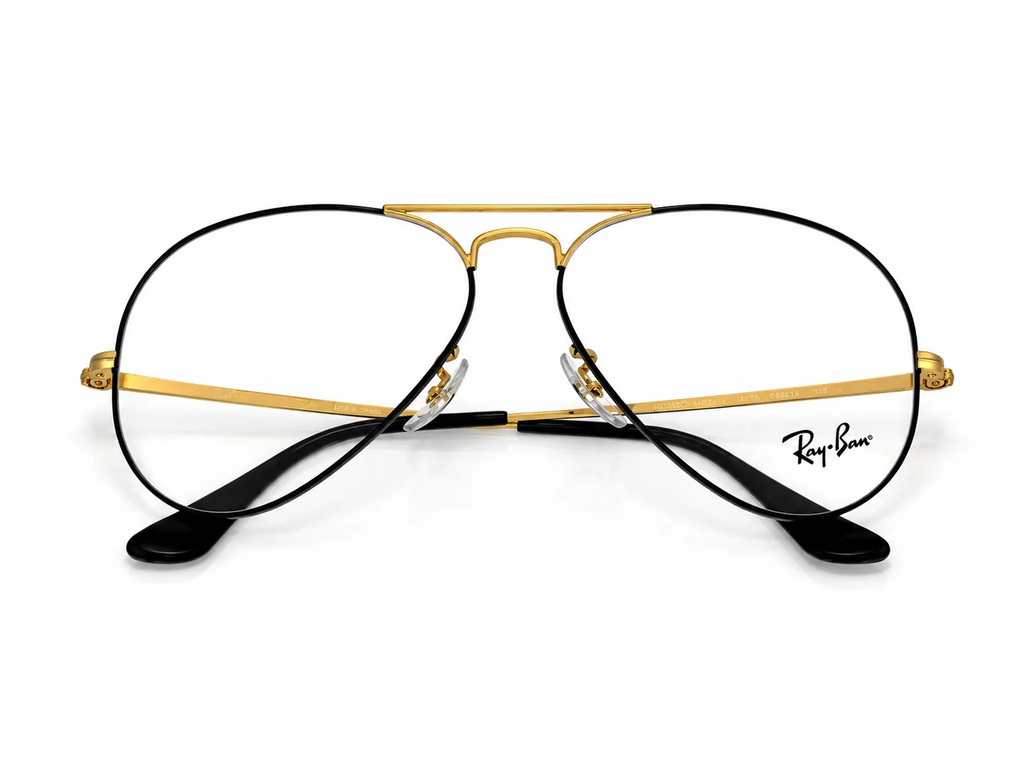 Armazón Ray Ban RB6489 AVIATOR METAL II, color negro · vista 6