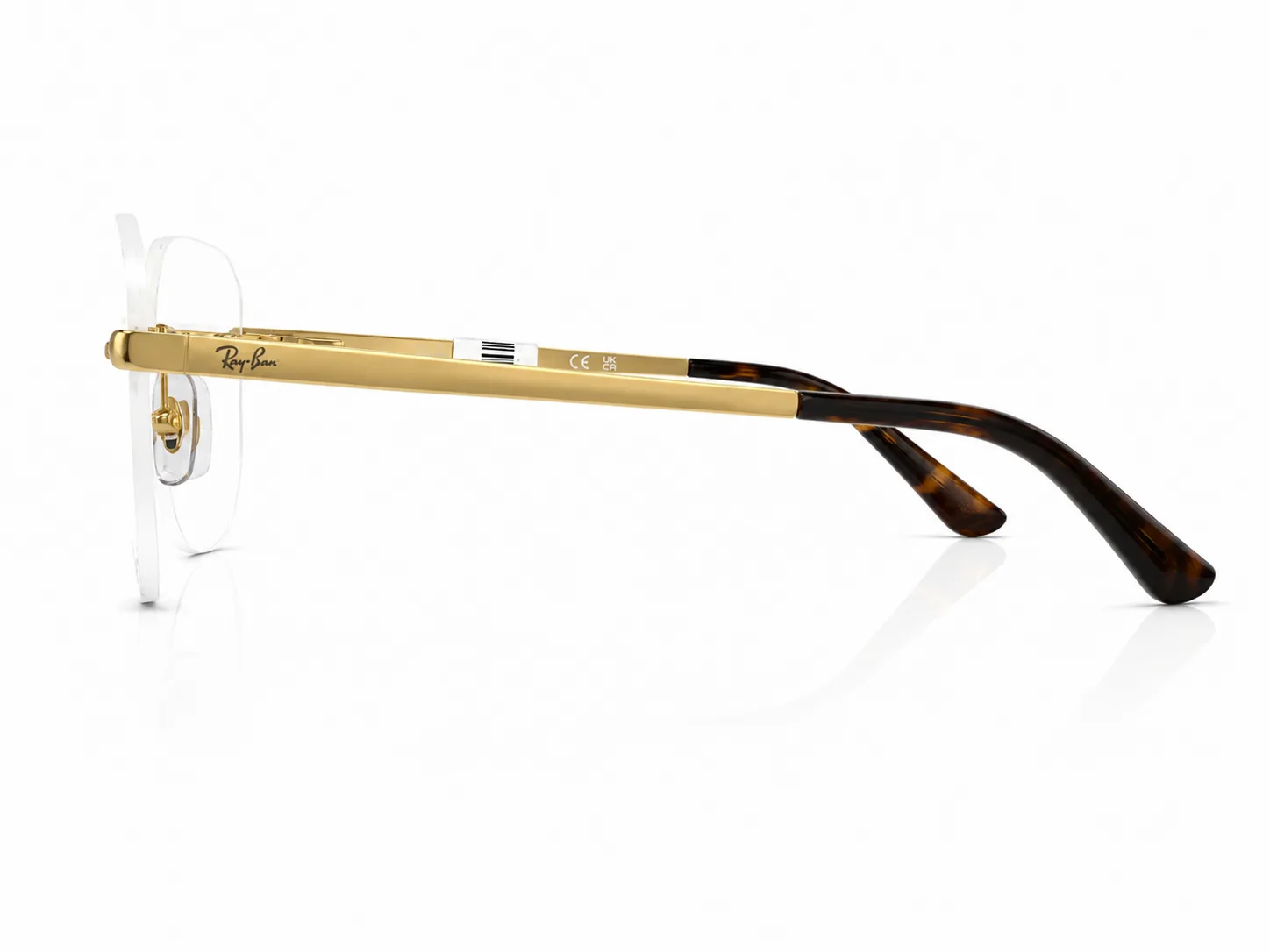 Armazón Ray Ban RB6535L, color dorado · vista 4